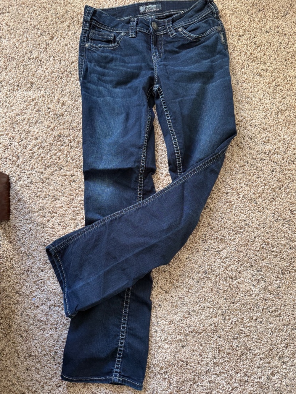 Silver Jeans Indigo Straight Leg Jeans